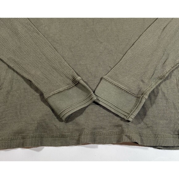 Faherty Thermal Knitwear Long Sleeve Green Shirt Men's Size XL - Picture 3 of 7